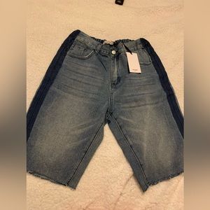 GRACE KARIN Men’s Denim Knee Length Shorts Size Small